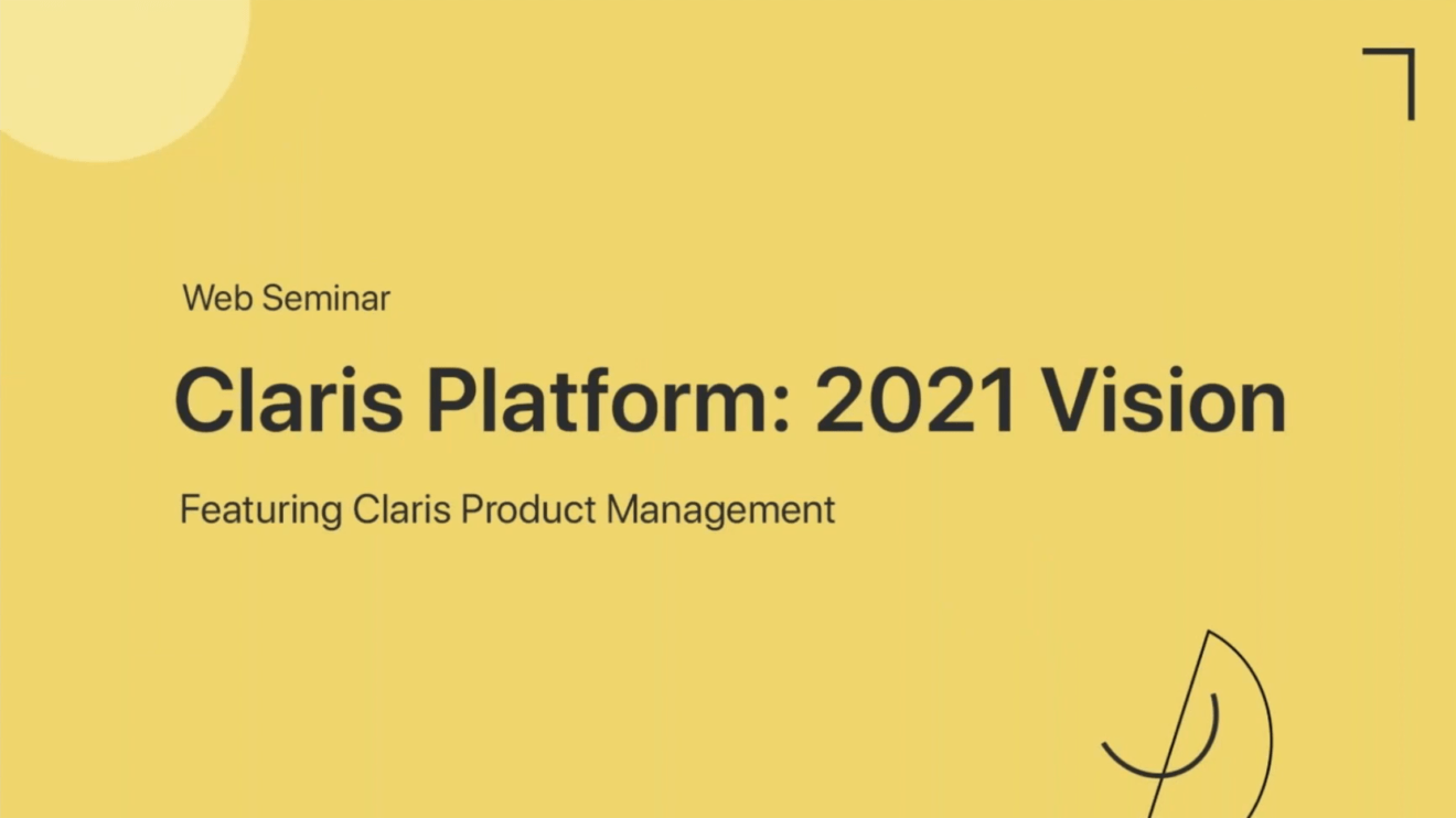 Claris RoadMap 2021