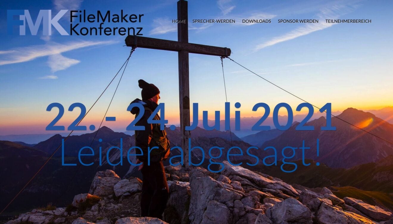 FileMaker Konferenz 2021 abgesagt wegen Corona