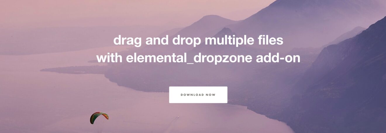 Elemental Dropzone: Drag-and-Drop für mehrere Dateien